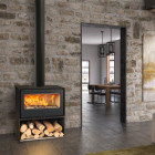 Salamandra a Lenha Habit 70 A + T C/ Kit de Ventilação - Rocal